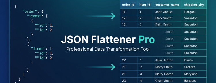 JSON to Excel converter tool with nested array support